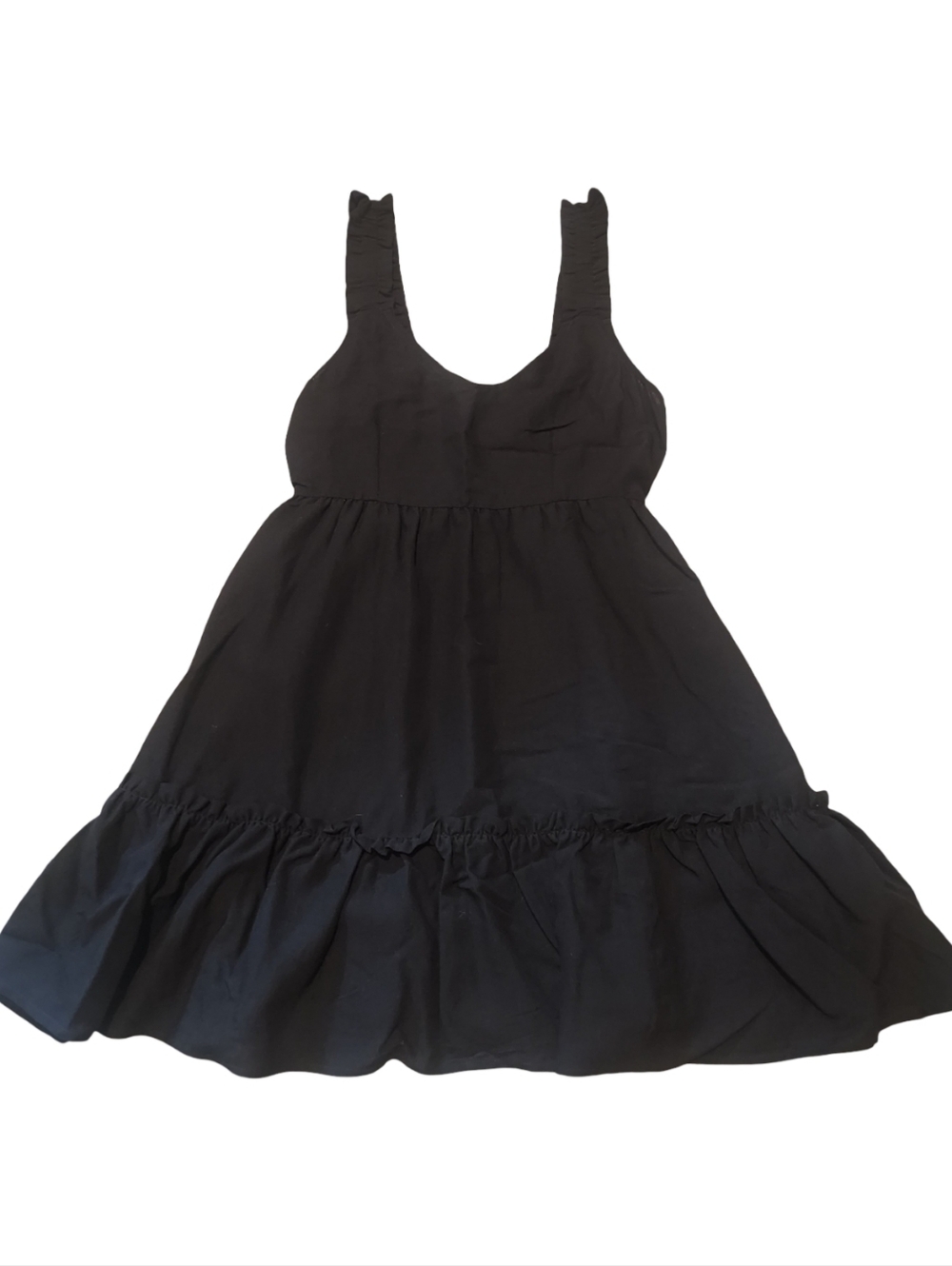 Blu Pepper Black Ruffled Mini Dress